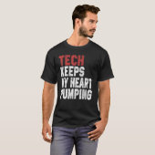 Technologie voor mannen Technologie Cybercodering  T-shirt (Voorkant volledig)