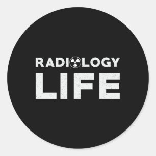 Technologie voor radiologie Life Rad Technologie T Ronde Sticker