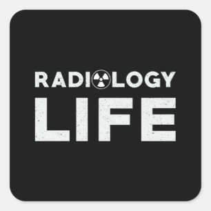 Technologie voor radiologie Life Rad Technologie T Vierkante Sticker
