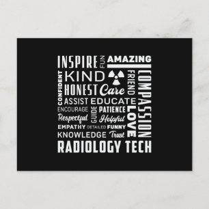Technologie voor radiologie Tech Tech Rad Tech X-R Briefkaart