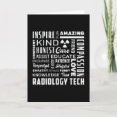 Technologie voor radiologie Tech Tech Rad Tech X-R Kaart (Voorkant)