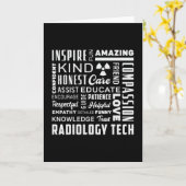 Technologie voor radiologie Tech Tech Rad Tech X-R Kaart (Gele Bloem)