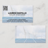 technologie voor zonnewind | Voedingsenergie Visitekaartje (Voorkant / Achterkant)