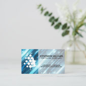 Technologieachtergrond | Menselijke technische Log Visitekaartje (Staand voorkant)