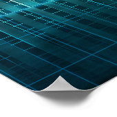 Technologieconcept met online media Abstracte kuns Poster (Hoek)