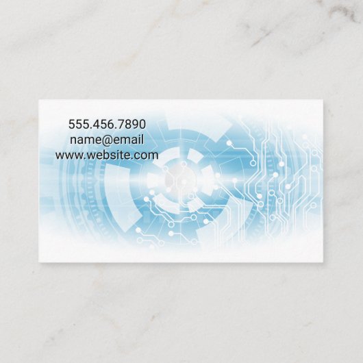 Technologiehardware-Logo Visitekaartje (Achterkant)