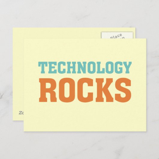 TechnologieRocks Briefkaart (Voorkant / Achterkant)