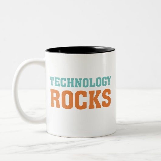 TechnologieRocks Tweekleurige Koffiemok (Links)