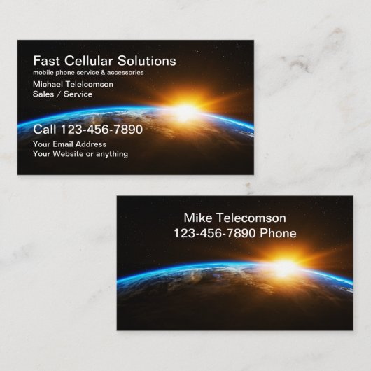 Technologietechnologiecomunicatiediensten Visitekaartje (Voorkant / Achterkant)