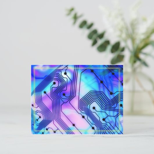 Technologisch Tempest Briefkaart (Staand voorkant)