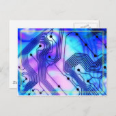 Technologisch Tempest Briefkaart (Voorkant / Achterkant)