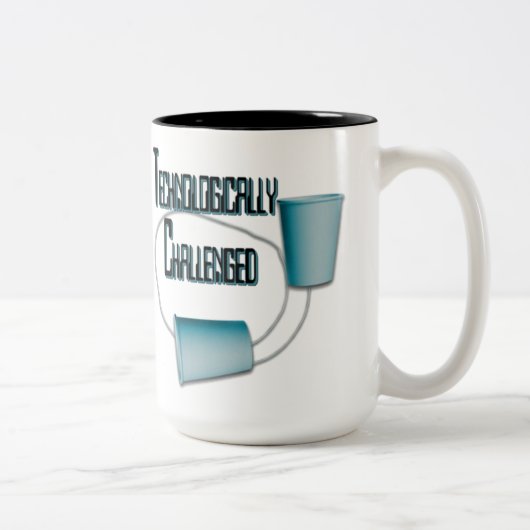 Technologisch uitgedaagde Mok Humor (Rechts)