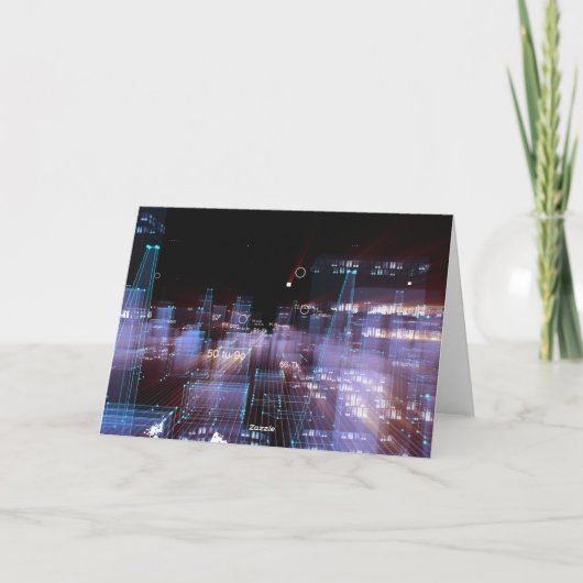 Technologische digitale stad (Achterkant)