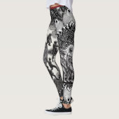Technologische evolutie: Futuristische zwart-witco Leggings (Links)