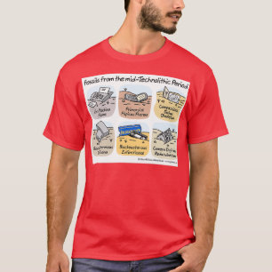 Technologische fossielen t-shirt