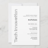 Technologische innovatie Zakelijke bedrijfs evenem Kaart (Voorkant)