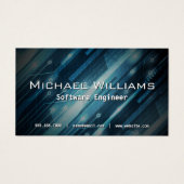 Technology Background Software Engineer Visitekaartje (Voorkant)