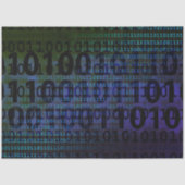 Technology Binary Code Decoupage Tissuepapier (Voorkant)
