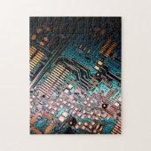 Technology Circuit Board Legpuzzel (Verticaal)