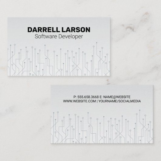 Technology Circuit Board Visitekaartje (Voorkant / Achterkant)