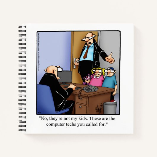 Technology Humor Spiral Notitieboek (Voorkant)