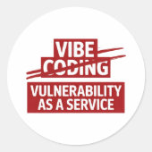 technology internet coding funny ronde sticker (Voorkant)