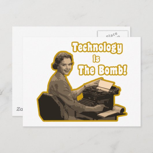 technology_is_the_bom briefkaart (Voorkant / Achterkant)