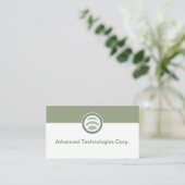 Technology Logo Business Cards Design Visitekaartje (Staand voorkant)