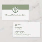 Technology Logo Business Cards Design Visitekaartje (Voorkant / Achterkant)