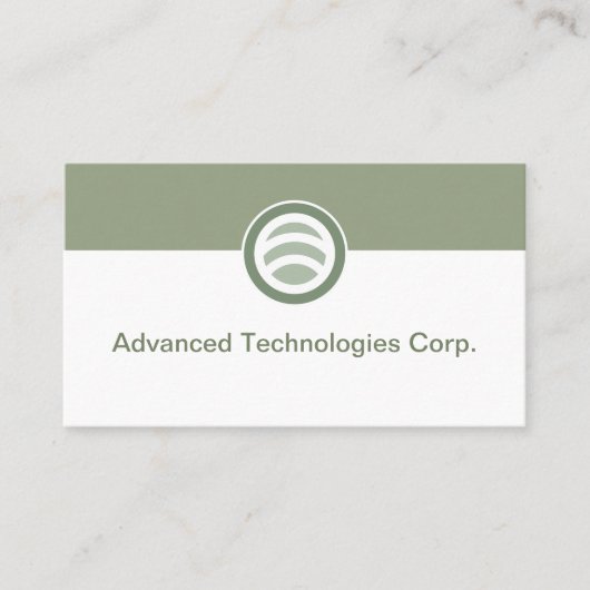 Technology Logo Business Cards Design Visitekaartje (Voorkant)