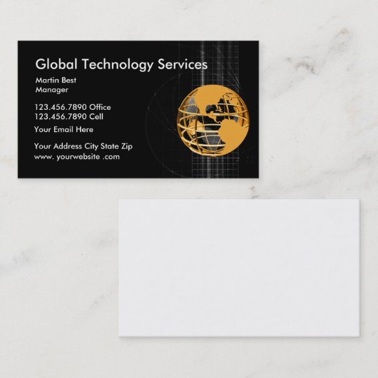 Technology Services Global Visitekaartje (Voorkant / Achterkant)