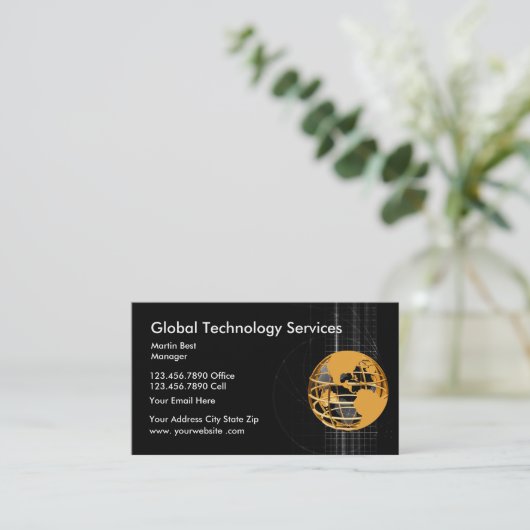 Technology Services Global Visitekaartje (Staand voorkant)