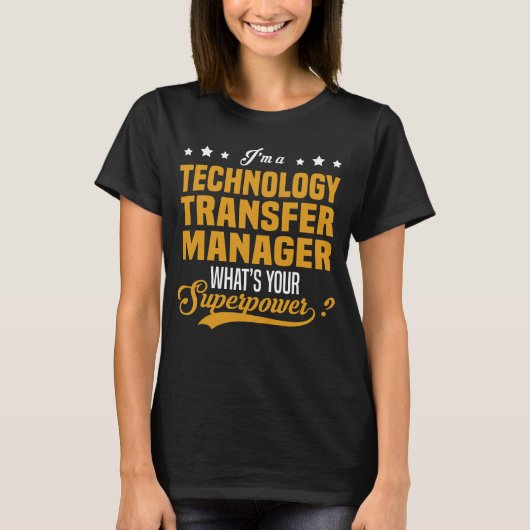 Technology Transfer Manager T-shirt (Voorkant)