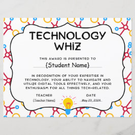 Technology Whiz-prijs voor studentenerkenning