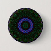 Technomancy Zwart Abstract Mandala Button (Voorkant)