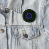 Technomancy Zwart Abstract Mandala Button (In situ)