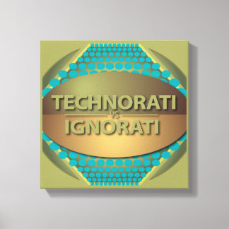 Technorati vs Ignorati Canvas Afdruk