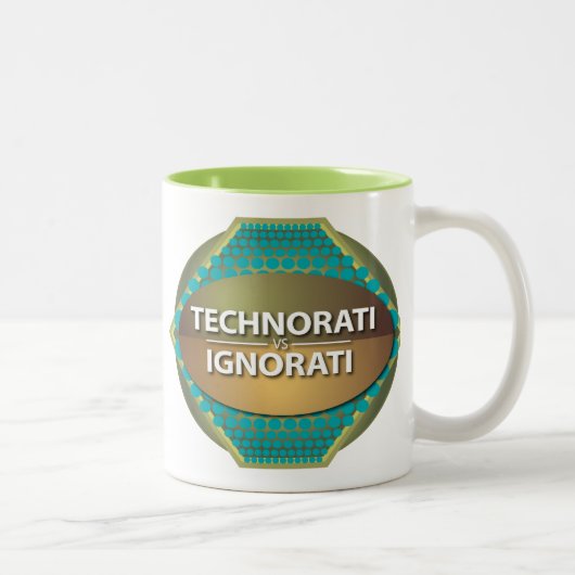 Technorati vs Ignorati Tweekleurige Koffiemok (Rechts)