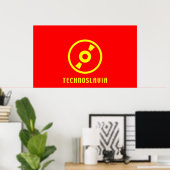 Technoslavia Poster (Thuiskantoor)