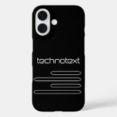 Technotext Techno Text Logo Case-Mate iPhone Case (Achterkant)