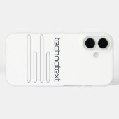 Technotext Techno Text Logo Case-Mate iPhone Case (Achterkant (horizontaal))