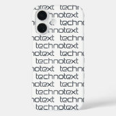 Technotext Techno Text Logo Case-Mate iPhone Case (Achterkant)