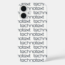 Technotext Techno Text Logo iPhone 16 Hoesje