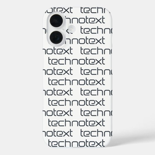 Technotext Techno Text Logo Case-Mate iPhone Case (Achterkant)