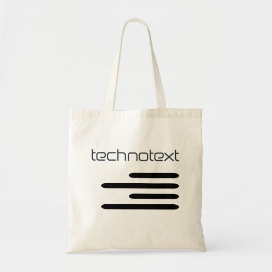 Technotext Tote Bag (Voorkant)