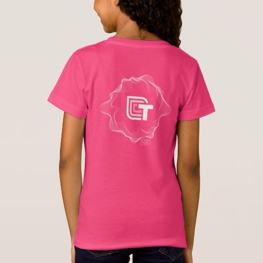 Technovation Waves of Change t-shirt voor meisjes (Achterkant)