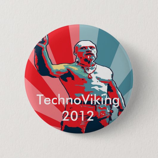 TechnoViking 2012 Ronde Button 5,7 Cm (Voorkant)