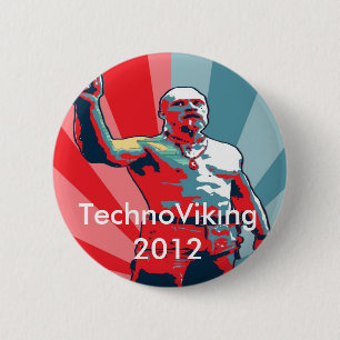 TechnoViking 2012 Ronde Button 5,7 Cm