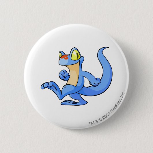 Techo Blue Ronde Button 5,7 Cm (Voorkant)