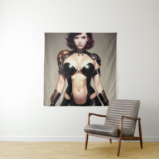 Techpunk Lara Wandkleed (In situ)